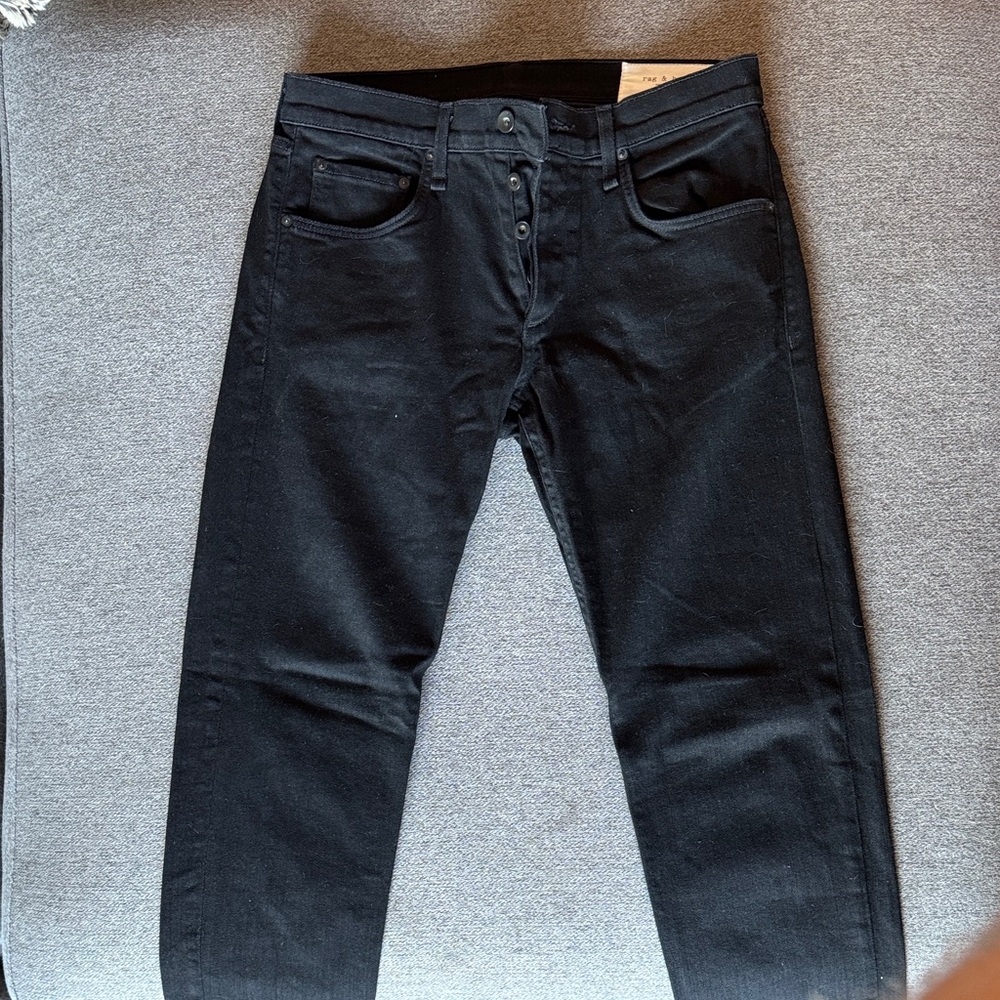 rag & bone Men's Slim Black Jeans